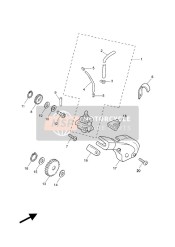 5WXE32260000, Welle, Antriebsrad, Yamaha, 1